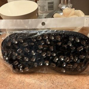 Black Jeweled Sleep Mask